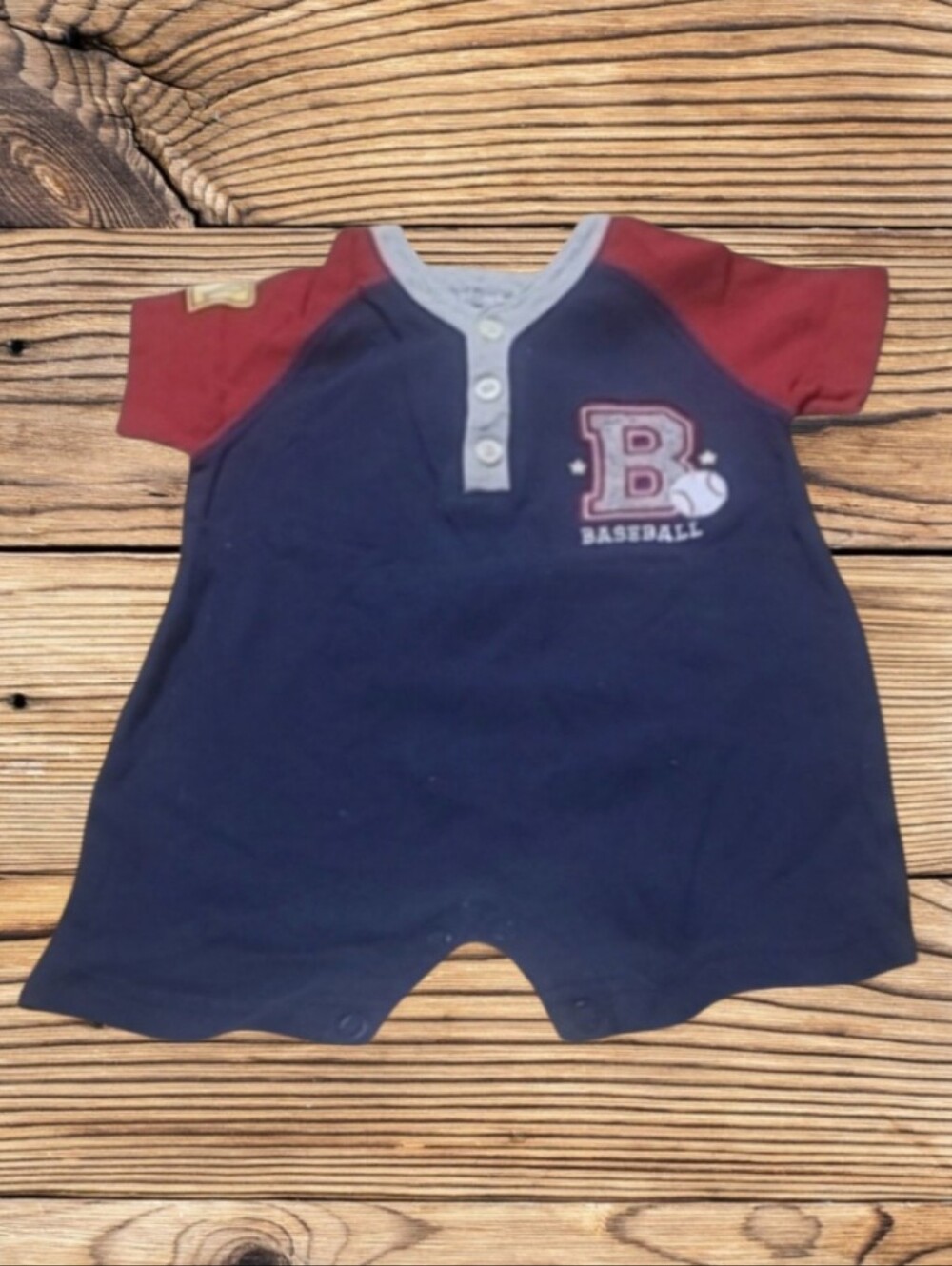 BABY BOY'S CARTER'S BASEBALL ROMPER